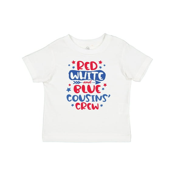 Inktastic Cousins Crew Red White and Blue 4th of July Boys or Girls Baby T-Shirt