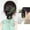 Green, variant on Blue Ombre Low Bun Hairpiece, Clip-On Wear, Easy Updo for Daily Commute, Lazy Styling, Suitable for All Face Types and Skin Tones