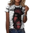 thumbnail image 3 of Attack On Titan T-Shirt for Women Casual Printed Tee Stylish Soft Graphic Shirts Top Short-Sleeve Outfit 2XL, 3 of 8