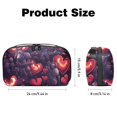 thumbnail image 5 of Hearts Battle Charger Pouch and Storage Box: Oxford Cloth Waterproof USB Cable Organizer and Cell Phone Cord Holder - 5.9x9.44x3.14 in, 5 of 6