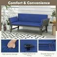 thumbnail image 3 of Demifill Outdoor Convertible Sofa Daybed with Adjustable Armrests, Patio Conversation Set for Outdoor, Navy, 3 of 10