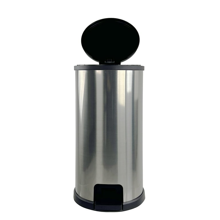 7.9 Gallon Trash Can Stainless Steel Kitchen Trash Can，16.755 Lb，10.40 X  16.90 X 22.70 Inches - AliExpress