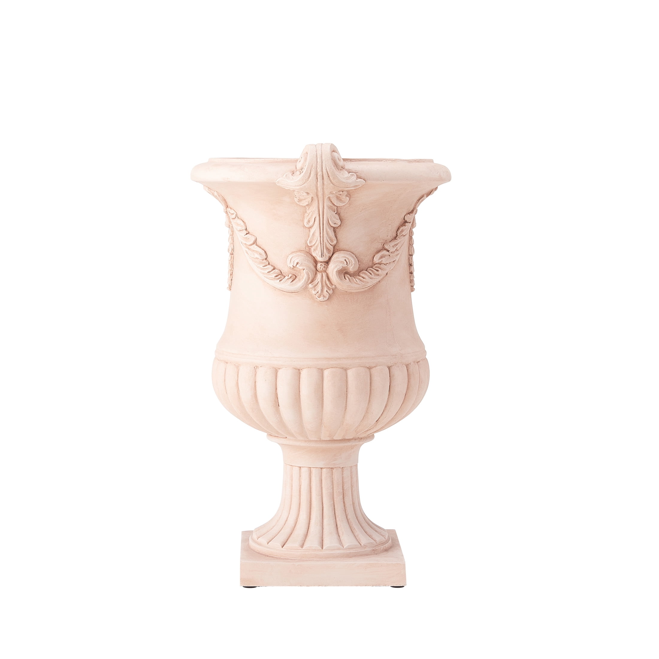 Christopher Knight Home MGO Flower Urn Planter Set of 2 with Scroll Handles, Terracotta