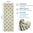 thumbnail image 2 of 74x26 Inch Yoga Towel, Sweat Absorbent Non-Slip Mat for Hot Yoga, Pilates & Fitness,Golden Retriever Winter Hat Green Pattern, 2 of 5