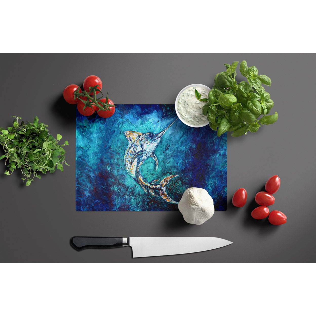 Marlin Glass Cutting Board 12 in x 15 in