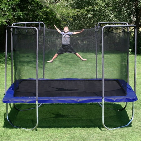 Skywalker Trampolines 15 Foot Square Trampoline And Enclosure Blue Brickseek
