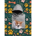 thumbnail image 7 of Cute Corgi Peeking Through Hoodie Men -Image by Shutterstock, Male 3X-Large, 7 of 7