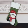 thumbnail image 4 of Xihbxyly Venta y Oferta Media Navideñas Tejidas con Diseños de Papá Noel y Muñeco de Nieve Bolsas de Regalo Rojas Ideales para Colgar En Árbol de Navidad, 4 of 7