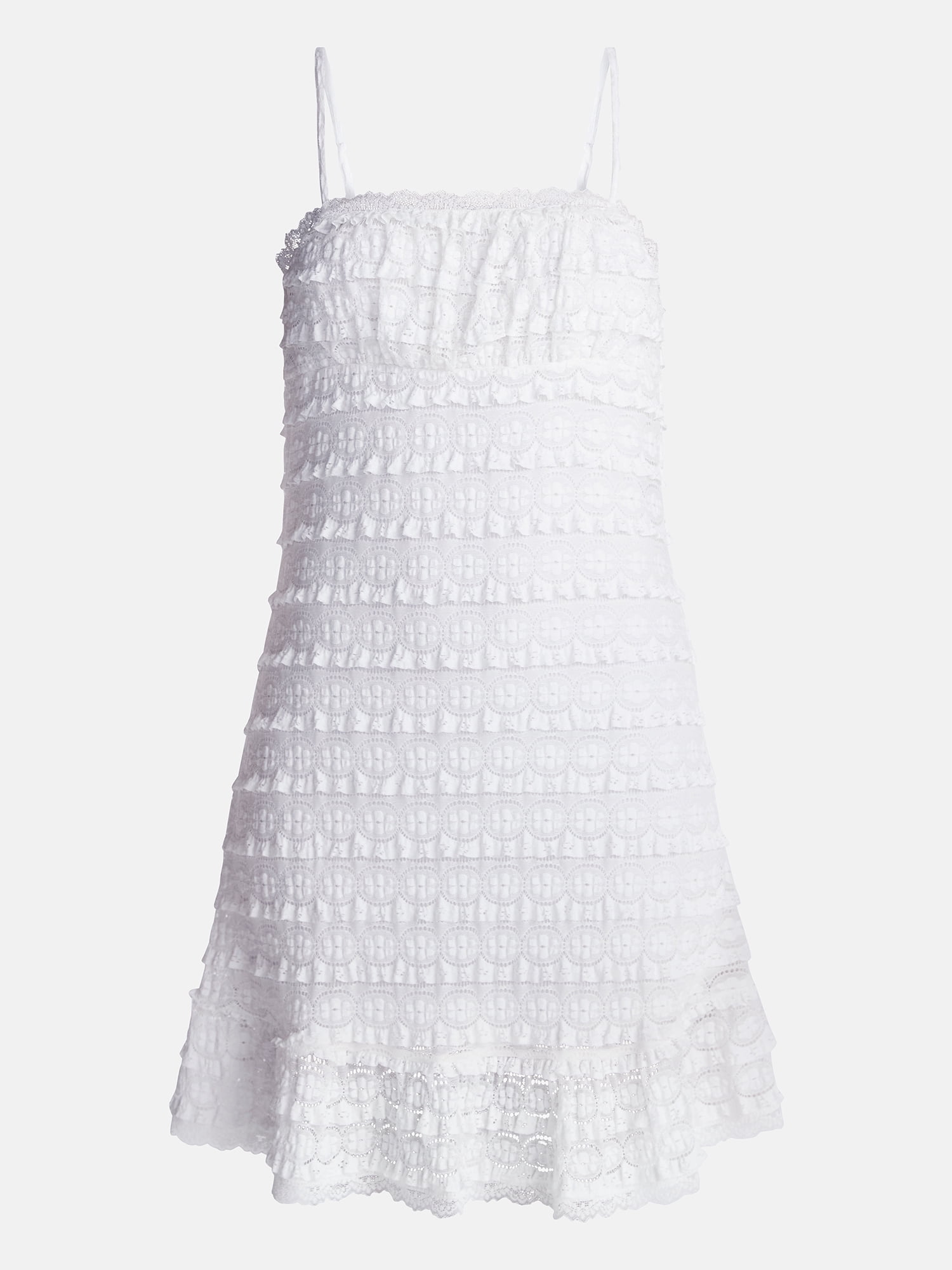 No Boundaries Lace Ruffle Mini Dress, Women’s XXS-XXL