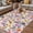 Pink, variant on Watercolor Floral Outdoor Rug for Patio/Deck/Porch, Non-Slip Large Area Rug 6 x 9 Ft, Spring Flowers Plants Modern Rustic Indoor Outdoor Rugs Washable Area Rugs, Reversible Camping Rug Carpet Runner