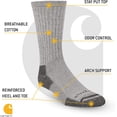 thumbnail image 2 of AmPm Men's All-Season Cotton Crew Work Sock 3-Pack, 2 of 4