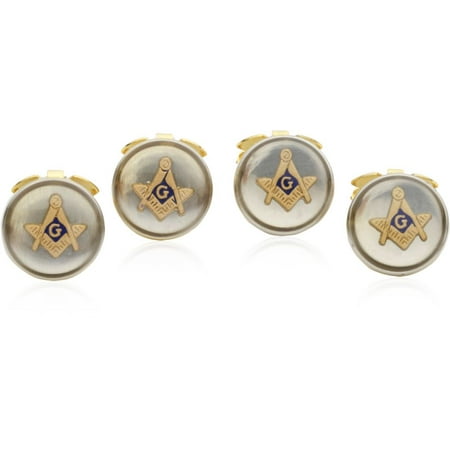 4 Masonic Button Covers by Cuff-Daddy