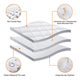 thumbnail image 4 of 2pcs Funda De Almohadas Impermeable Protector -estándar Color Blanco Geométrico, 4 of 5