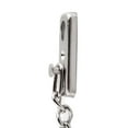 thumbnail image 3 of Stainless Steel Chain Door Lock，Heavy Duty Inside Door Latch Guard Keyless Door Lock Add Extra Security with Spring Anti-Theft Press Lock Door Hardware for Home Security (Silver), 3 of 7