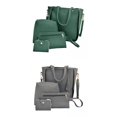 thumbnail image 1 of 2 Juegos de Bolsos de Cuero PU para Mujer con Cremallera BLESIY Bolsos de hombro para mujer, 1 of 5