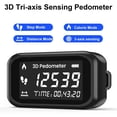 thumbnail image 4 of 3D Pedometer for Walking, Accurate Step Counter with LCD Display for Step Calorie Tracker, 4 of 7