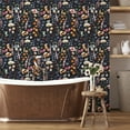 thumbnail image 5 of VEELIKE 17.7''x118'' Dark Pressed Flowers Vintage Floral Wallpaper Peel and Stick Wallpaper for Bedroom Removable Wallpaper Decorative Flower Contact Paper Mural for Walls Cabinets Shelve Liner, 5 of 10