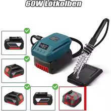 60W Wireless Electric Soldering Iron Station for Makita/Dewalt/Milwaukee/Einhell/Craftsman 18V 20V Lithium Battery Welding Repair Tool with Stand
