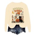 thumbnail image 4 of Venzia Women Cute Fall Sweatshirt, Retro Pumpkin Black Cat Cartoon Graphic Crewneck Casual Autumn Pullover Top, 4 of 6