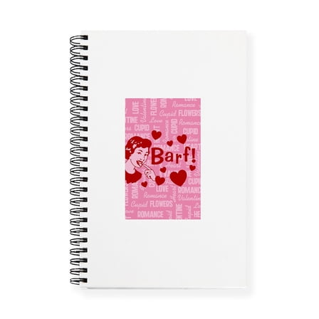 CafePress - Valentine Barf_B Journal - Spiral Bound Journal Notebook, Personal Diary Dot Grid