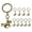 Bronze, variant on 10Pcs Western Cowboy Metal Keychain With Horseshoe And Galloping Horse