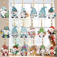 thumbnail image 2 of vnanda Cartoon Themed Christmas Pendants 18pcs Christmas Pendant Cartoon Faceless Wooden with Hanging Rope Decorative Holiday Ornaments for Christmas Tree, 2 of 7
