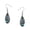 Earring, variant on Tear Drop Abalone Shell Earring Rhodium Plated E0148