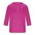 thumbnail image 3 of Awdenio Shirts for Men Long Sleeve Shirts Waffle Button Casual Basic Lightweight Tops, 3 of 5