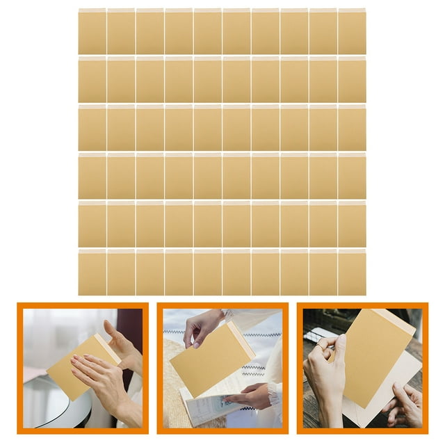 ORDDIART 1Set Money Envelopes for Cash Budgeting Light Brown Kraft Envelopes