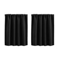 thumbnail image 2 of Blackout Curtain 52x18 Inch Short Cafe Curtain, Solid Color High Precision Kitchen Window Treatment, Room Darkening Drapes for Bathroom Basement Door, 2 of 5