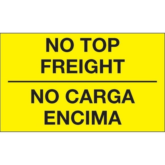 Tape Logic DL1089 3 x 5 Po. - Étiquettes Bilingues Fluorescentes Jaunes - Rouleau de 500