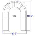 thumbnail image 2 of Flash Furniture Hercules Alon 8 Pièces Réception Sièges en Blanc, 2 of 2