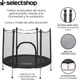 thumbnail image 3 of Trampolín para niños con Red De Seguridad Brincolín Infantil De 55 Pulgadas Brincolines De Niños para Fiestas Trampolin con Postes Acolchados para Interiores y Exteriores Negro, 3 of 7