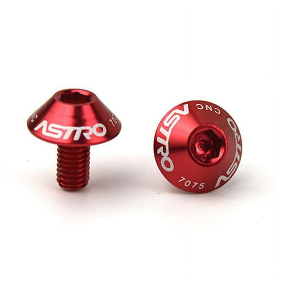 2Pcs Bottle Cage Holder Screws Aluminum Alloy 7075 Mountain Road Bike M5*12 Bolt