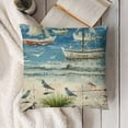 thumbnail image 3 of YINGXI Summer Beach Life Throw Pillow Covers Relax Nautical Ocean Sea Coastal Outdoor Decorations Decorative Throw Pillows Cases for Beach House Bed Living Room Couch Sofa Decor 22x22in, 3 of 5