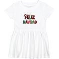 thumbnail image 3 of Inktastic Feliz Navidad Girls Baby Dress, 3 of 5
