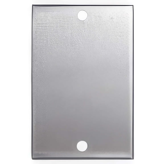 Electriduct Stainless Steel Wall Plates, Single Gang Blank, 5 Pack