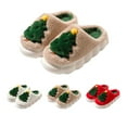 thumbnail image 7 of Christmas Slippers House Shoes for Women Fluffy Soft Cozy Bedroom Cartoon Plush Cute Slippers for Indoor Outdoor Use, 7 of 7