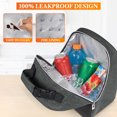 thumbnail image 4 of OPUX Insulated Lunch Box for Kids and Adults, Soft Lunch Bag, Charcoal, 4 of 7