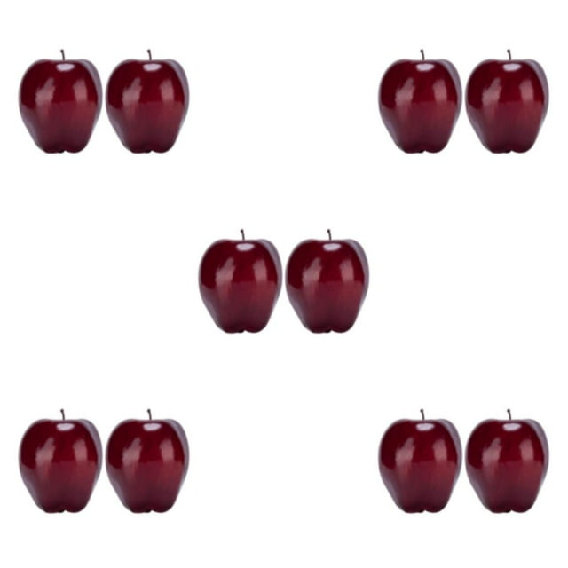 mmirethe 2x Red Fashionable And High Simulation - Simulated Snake Fruit Table Basket Decoration Color Is red 5Set