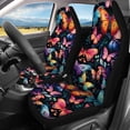 thumbnail image 3 of Pzuqiu Butterflies Car Seat Covers Full Set Easy to Install, for Front Seats SUV Seats Auto Interior Suitable for Trucks Sedans, 3 of 10