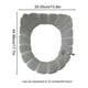 thumbnail image 3 of Toilet Seat Cover Washable Cloth Stretchable Warmer Soft Thicker Foldable Portable for Bedroom, Washable Cloth Toilet Seat Cover, Soft Warmer Thicker Stretchable Design, for Dorm, High, 3 of 9