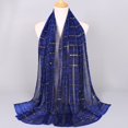 thumbnail image 2 of Foulard Légère Rayée Argentée Châle Tissu Doux pour la Mode Quotidienne, 2 of 10
