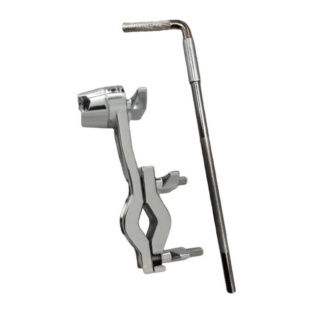 Soporte para cencerro de tambor con varilla en L, abrazadera de montaje para cencerro de tambor, accesorios para instrumentos de percusión