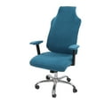 thumbnail image 3 of Chair Cover Kit, Skin Friendly Pure Color Gaming Chair Cover Fleece Material Zipper Installation  For Office Peacock Blue,Black,Navy Blue, 3 of 8