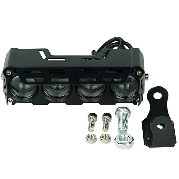 Ueasy Motorcycle Spotlights White and Yellow Motorcycle Headlights Modified Car Lens LED Headlights