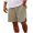 Khaki, variant on Men's Shorts Summer Trendy Solid Color Casual Drawstring Straight Leg Elastic Waisted Shorts Army Green 2XL