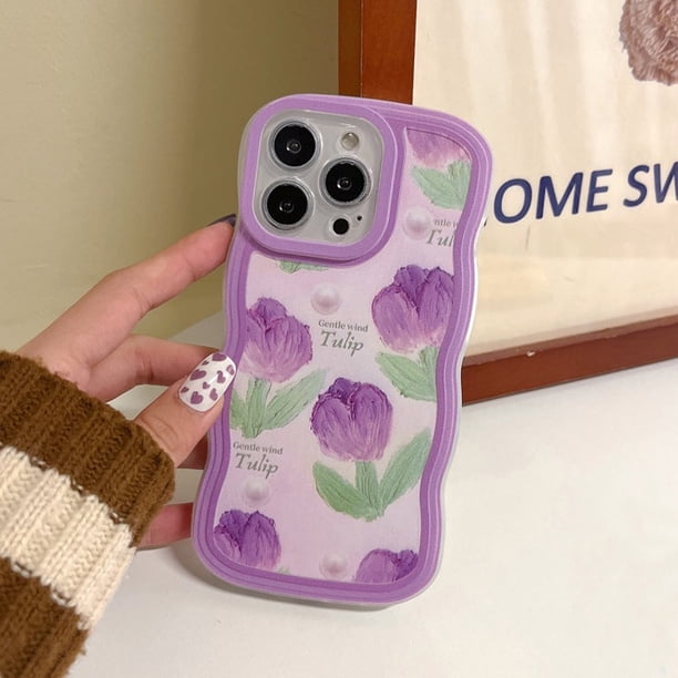 Carcasa Xiaomi Mi Poco X3 Nfc X4 GT X4 X5 Pro M3 4G M4 5G F4 X2 C40 Protección De La Lente A Prueba De Golpes TPU Suave Gran Ola Patrón Flor Del Teléfono Móvil Funda Protectora