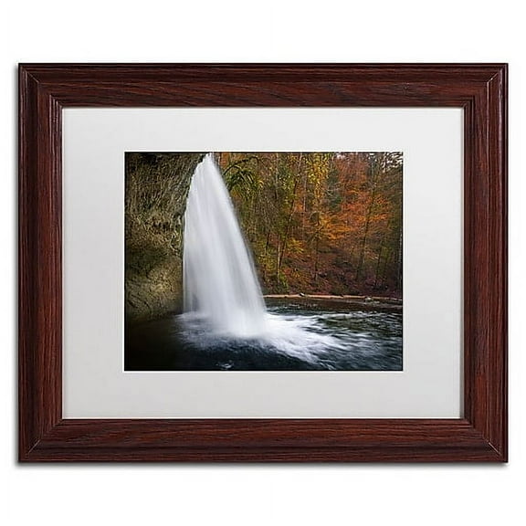 Trademark Fine Art "Nature Beauty" Canvas Art by Mathieu Rivrin, White Matte, Wood Frame