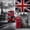 Gray, variant on Manfei Vintage Union Jack Kitchen Curtains,Red White Navy Black Out Curtains Pack of 2 (42x63 Each)